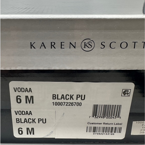 Karen Scott Vodaa Black Riding Boots Women’s Knee-High Size 6M NIB Faux Leather - Picture 3 of 10